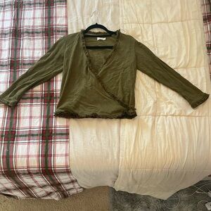 Clara Convertible Cardigan Olive